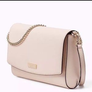 Blush pink Kate Spade crossbody bag, w/ gold chain